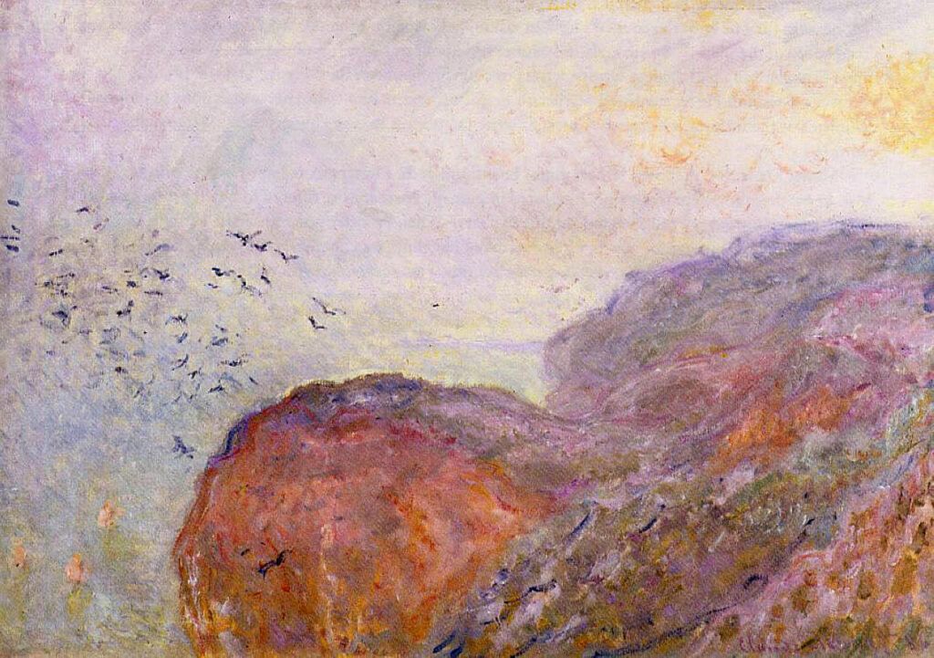 Cliff near Dieppe (1896) – Claude Monet Tablo