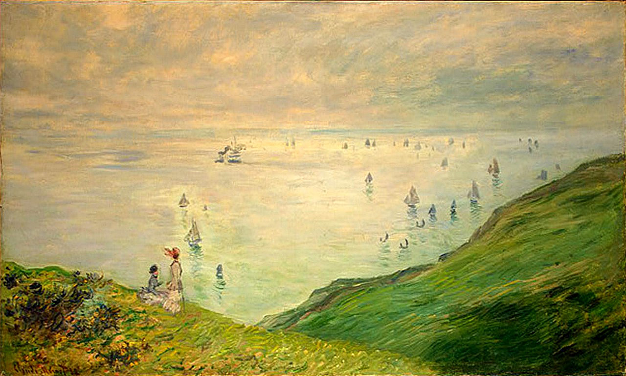Cliffs Walk at Pourville (1882) - Claude Monet Tablo