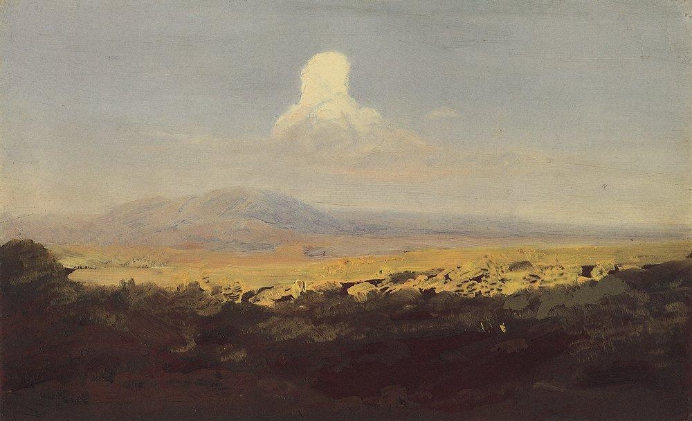 Cloud over the mountain valley (1908) - Arkhip Kuindzhi Tablo
