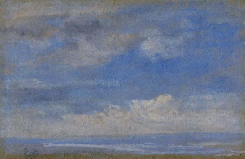 Clouds - Eugène Boudin Tablo