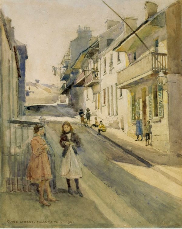 Clyde St, Miller's Point (1901) - Julian Ashton Tablo