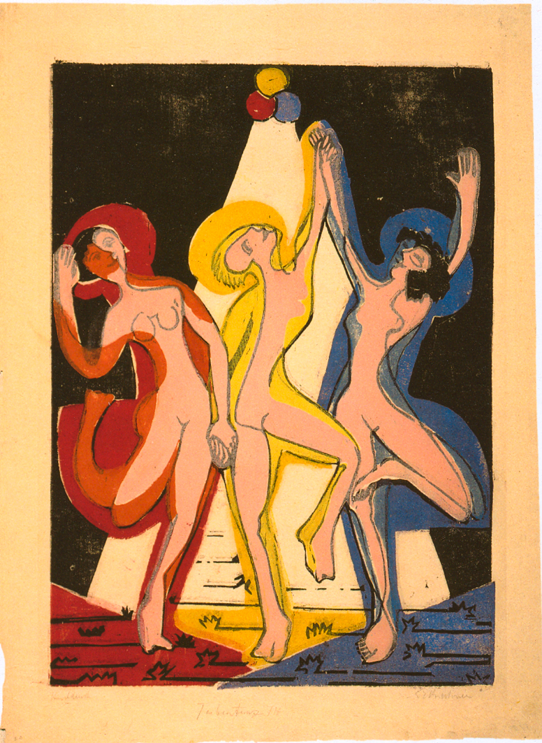 Colourful Dance (1933) - Ernst Ludwig Kirchner Tablo