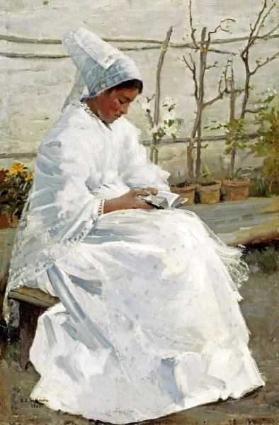 Communion Day - Edward E. Simmons Tablo