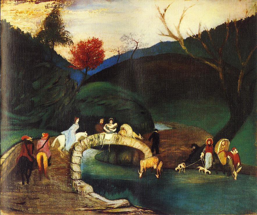 Company Passing a Bridge (1904) - Tivadar Kosztka Csontváry Tablo