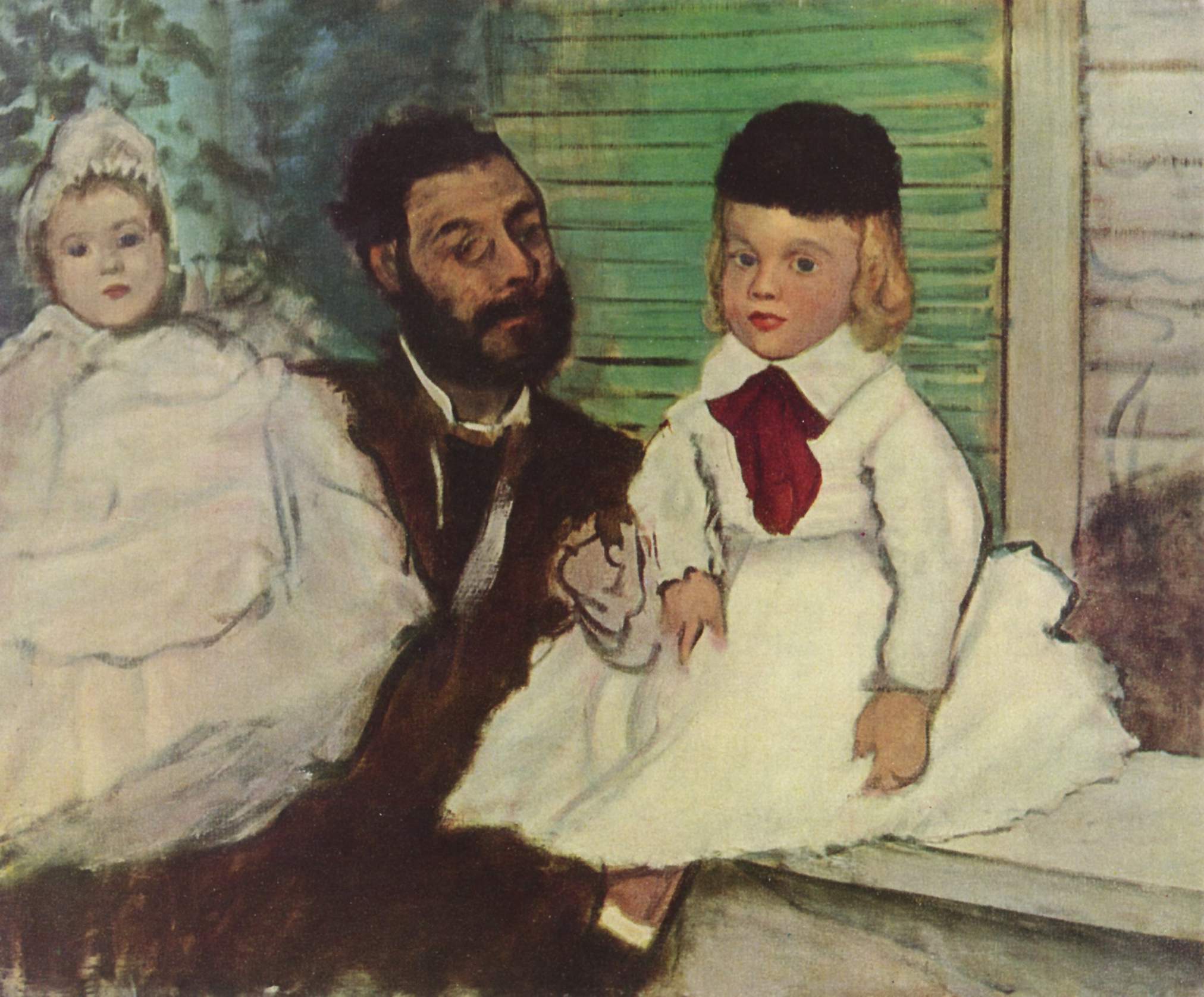 Comte Le Pic and his Sons (1870) - Edgar Degas Tablo
