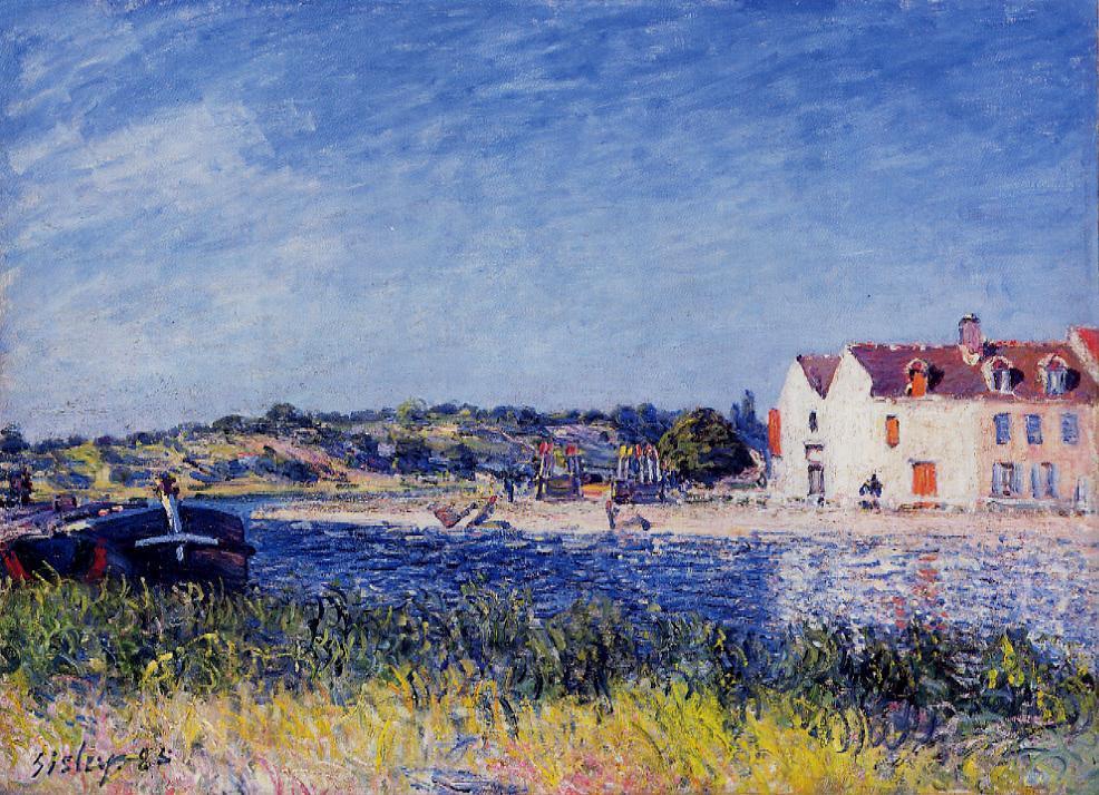Confluence of the Seine and the Loing (1885) - Alfred Sisley Tablo