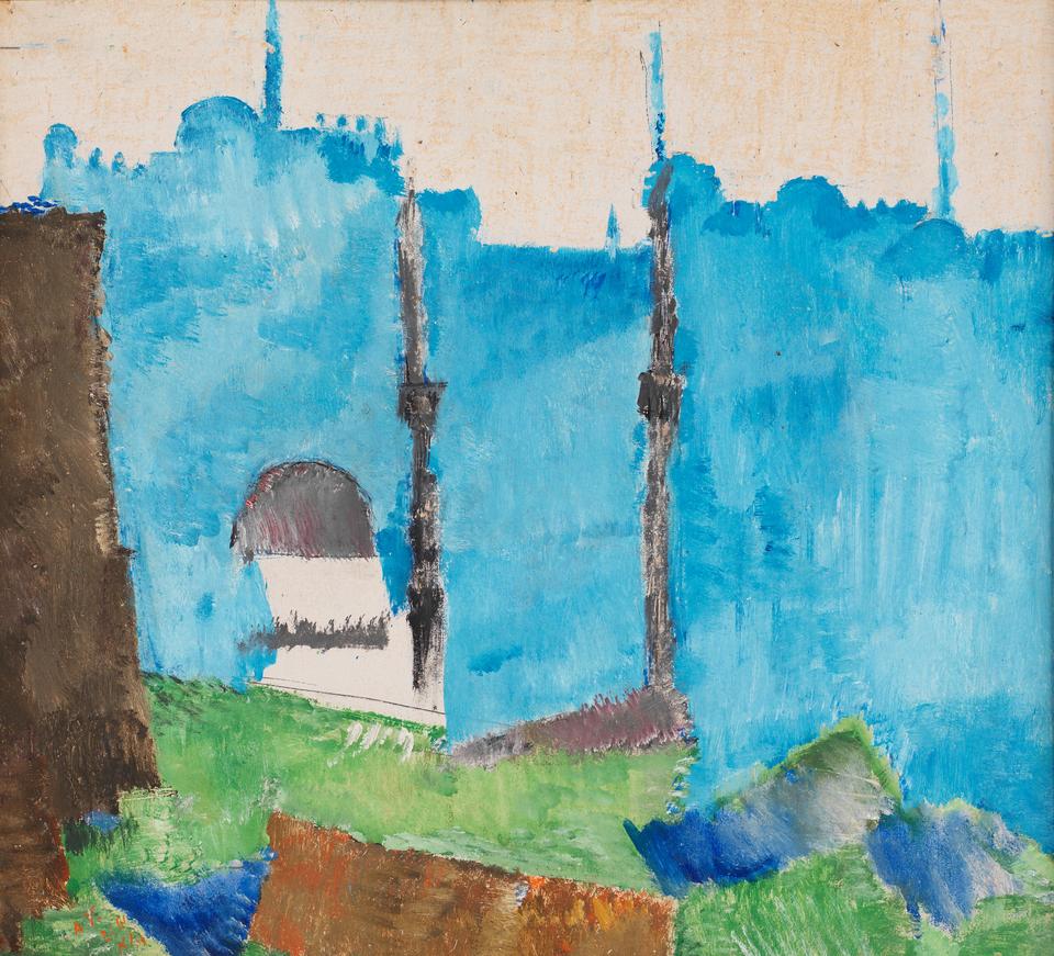 Constantinople Skyline (1921) - Alexis Gritchenko Tablo