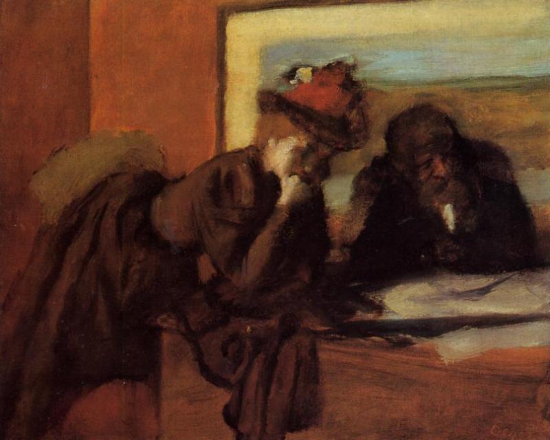 Conversation (1895) - Edgar Degas Tablo