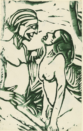 Conversation (1909) - Christian Rohlfs Tablo