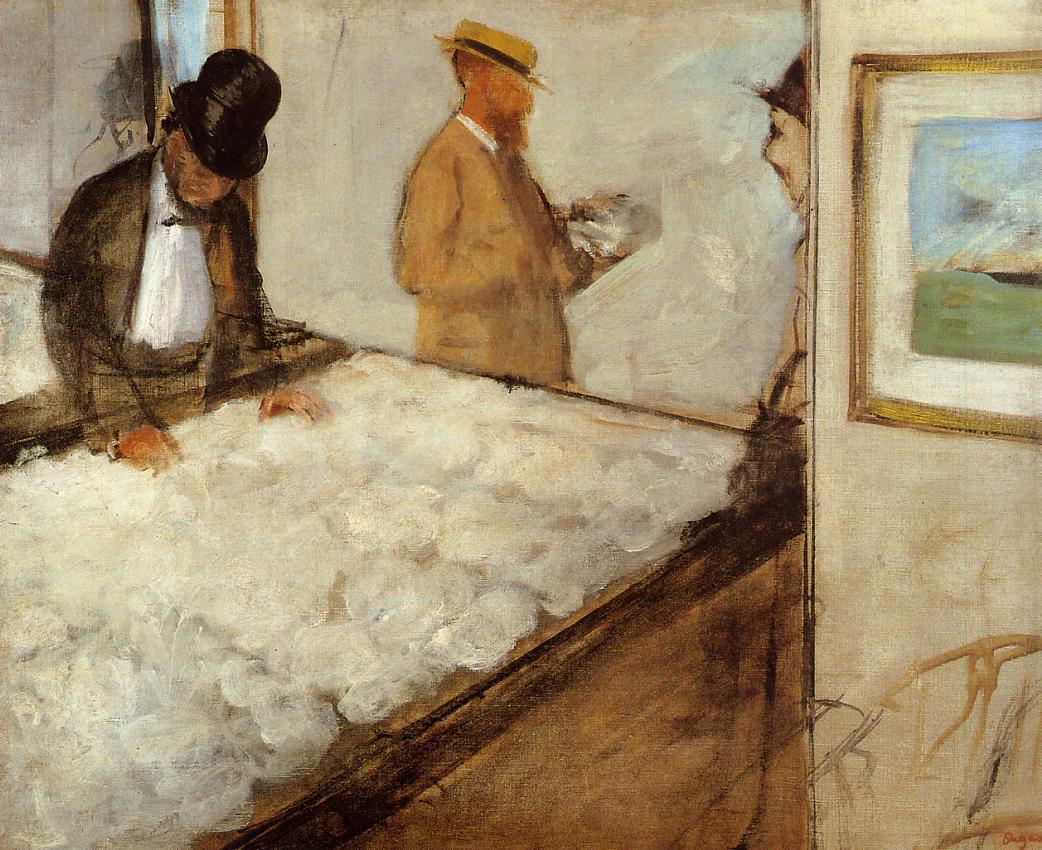 Cotton Merchants in New Orleans (1873) - Edgar Degas Tablo