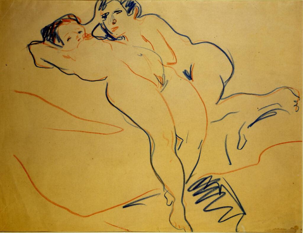 Couple (1907) - Ernst Ludwig Kirchner Tablo