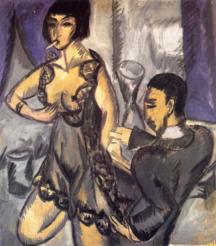 Couple in a Room - Ernst Ludwig Kirchner Tablo