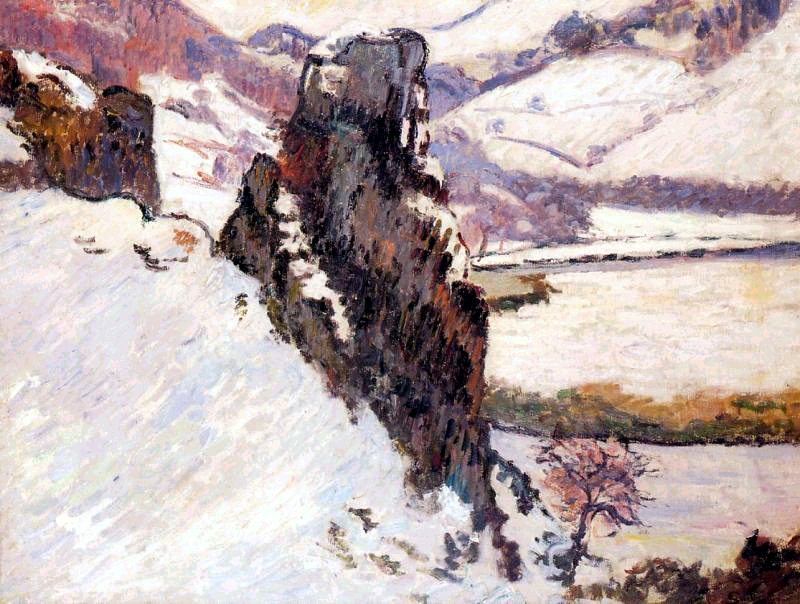 Creuse under the snow (1890) - Armand Guillaumin Tablo