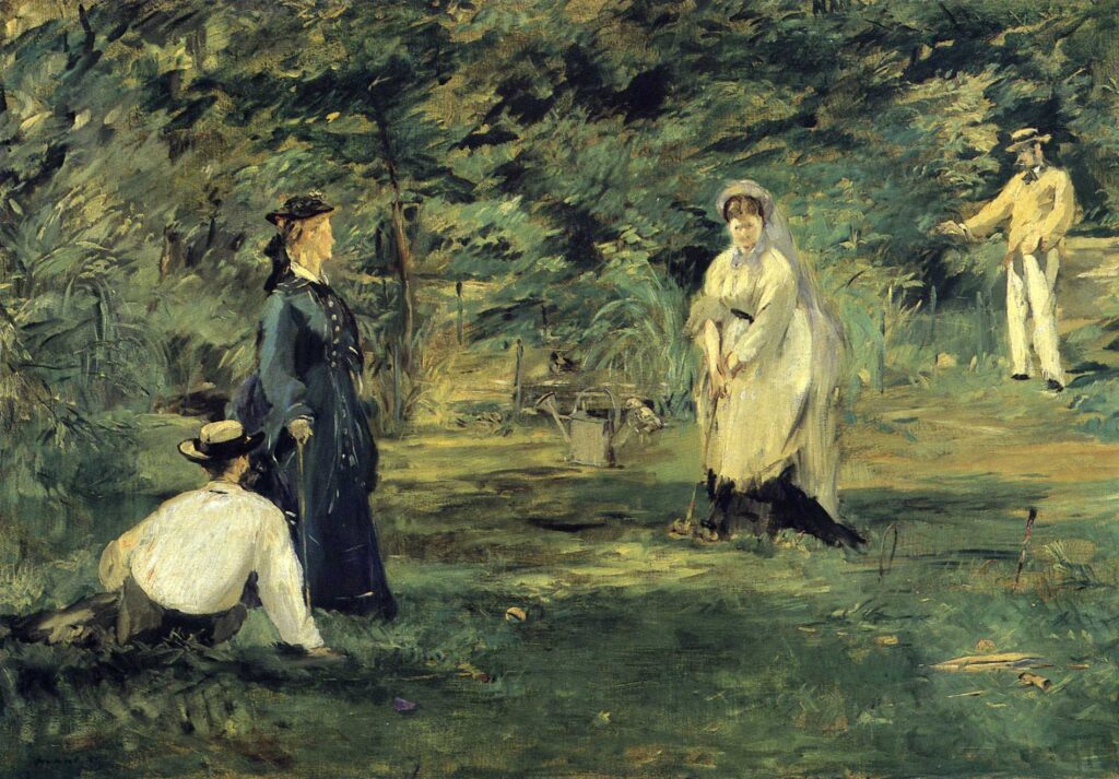 Croquet (1873) - Edouard Manet Tablo