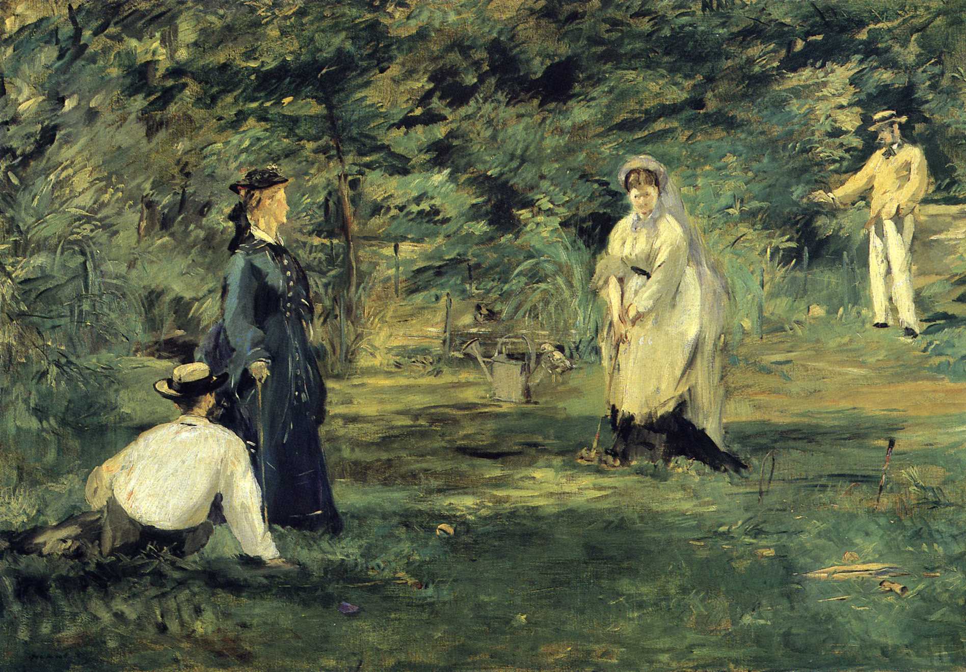 Croquet (1873) - Edouard Manet Tablo
