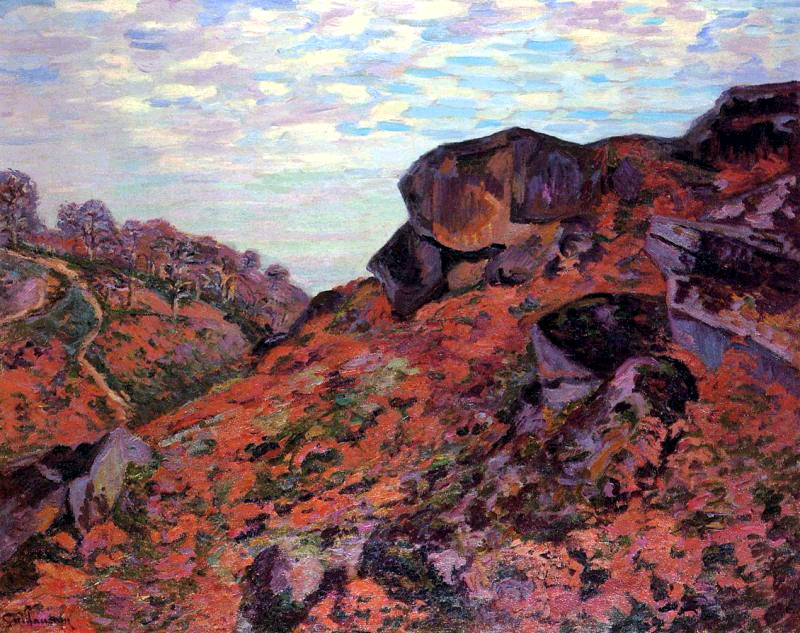 Crozant, les Monts Sedelle, matin (1895) - Armand Guillaumin Tablo