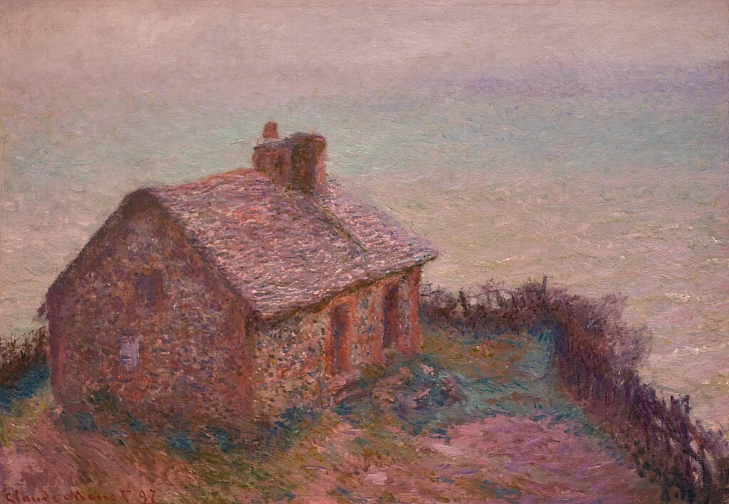 Customs House at Varengaville (1897) - Claude Monet Tablo
