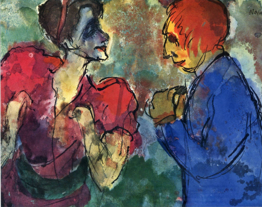 Беседа (1910) - Emil Nolde Tablo