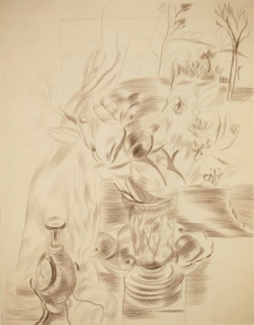 DRAWING WITH LANDSCAPE (1932) - Frances Hodgkins Tablo