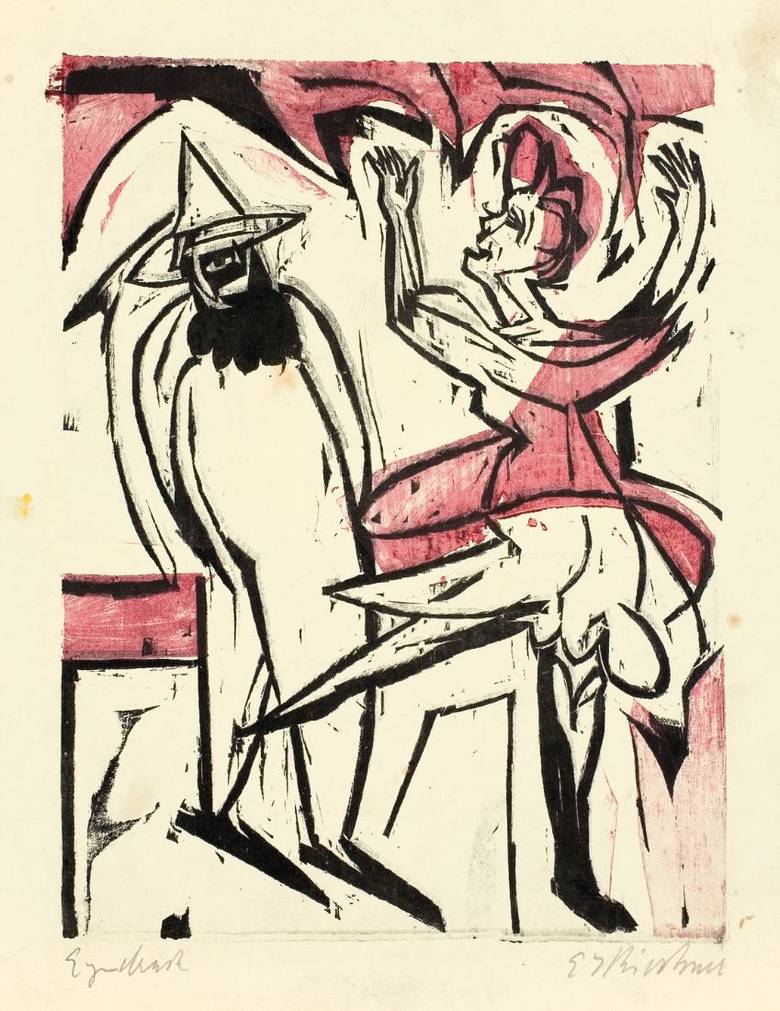Dance (1926) - Ernst Ludwig Kirchner Tablo