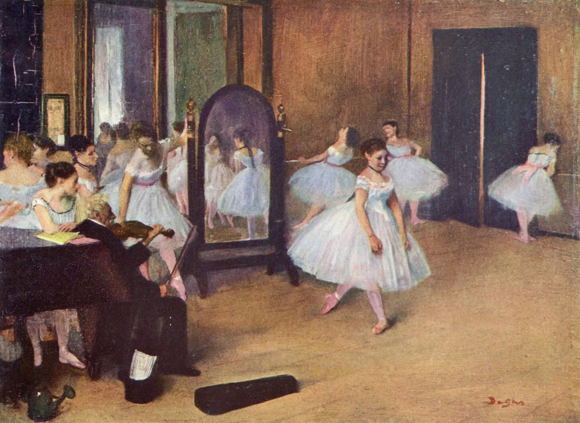 Dance Class (1871) - Edgar Degas Tablo