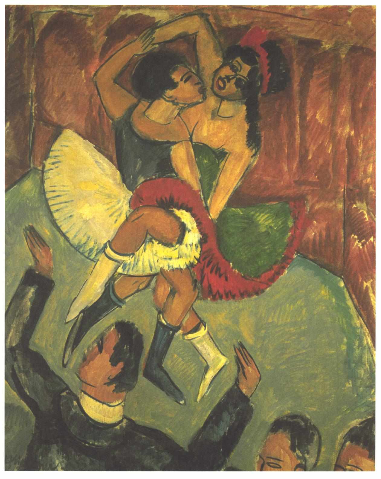 Dance of Negros - Ernst Ludwig Kirchner Tablo