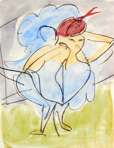 Dancer (1911) - Ernst Ludwig Kirchner Tablo