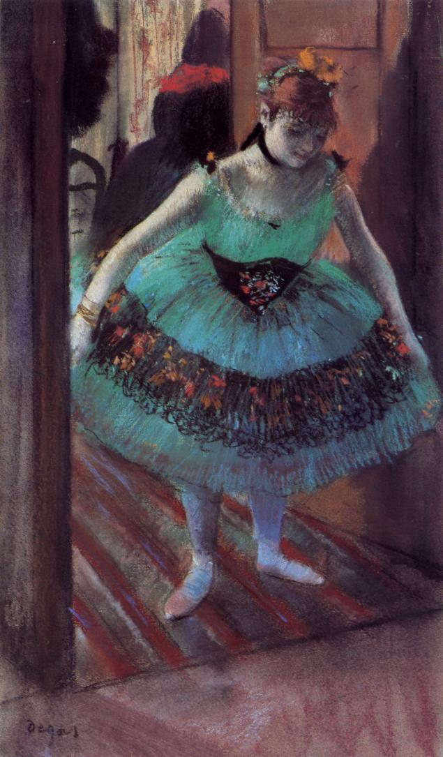 Dancer Leaving Her Dressing Room (1879) - Edgar Degas Tablo