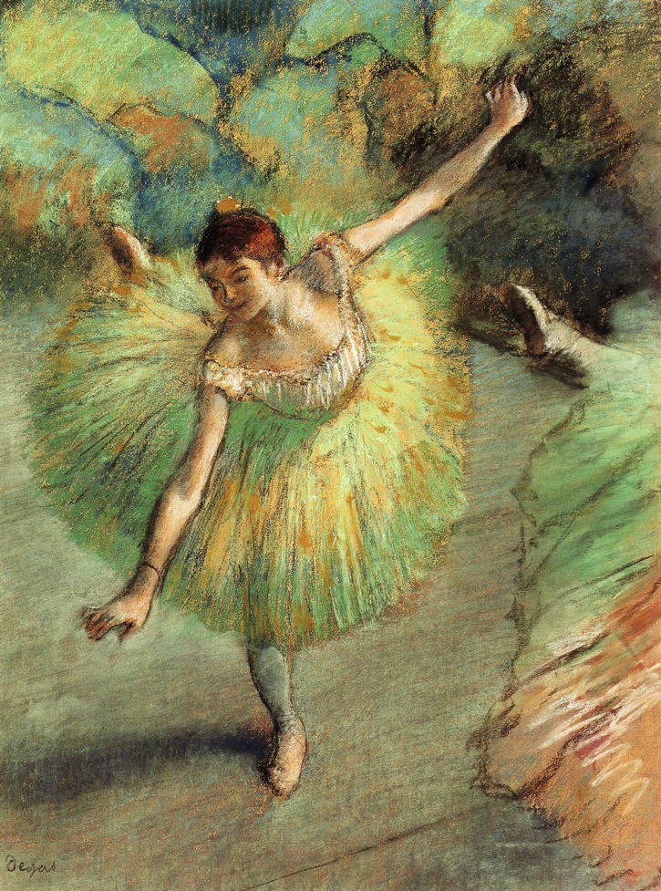 Dancer Tilting (1883) - Edgar Degas Tablo