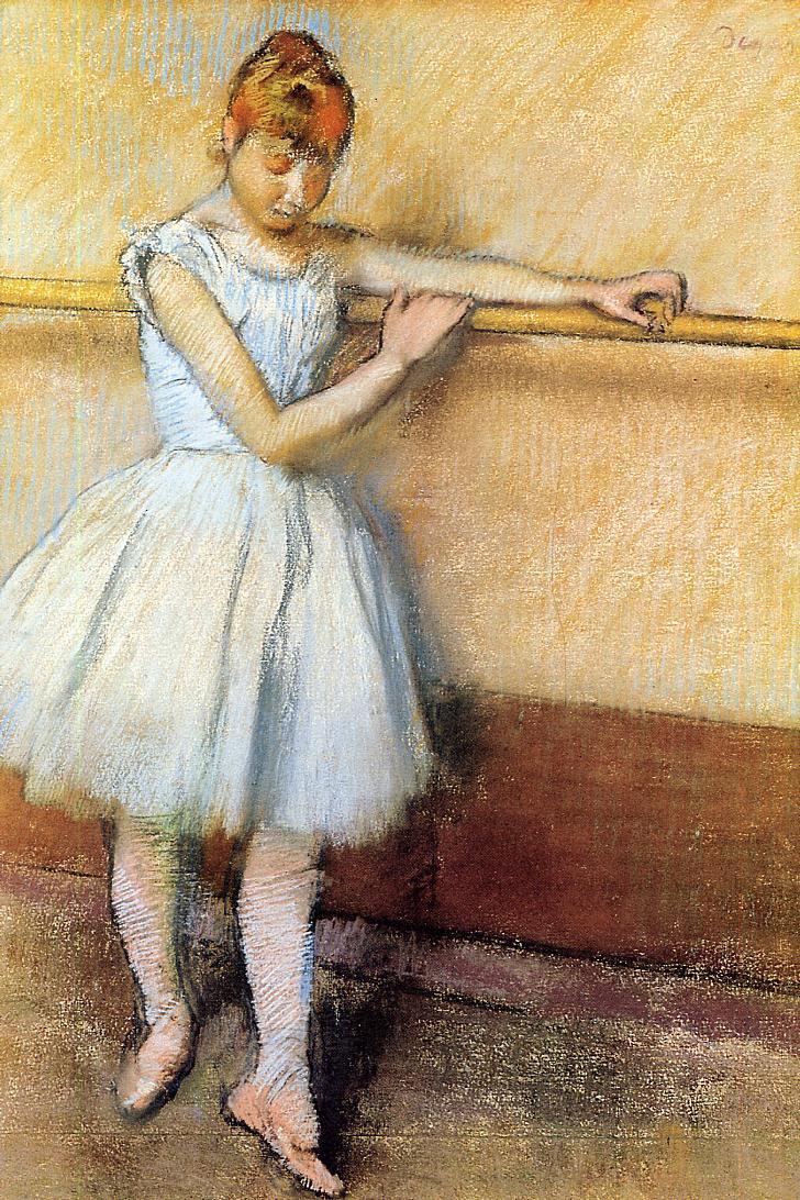 Dancer at the Barre (1880) - Edgar Degas Tablo