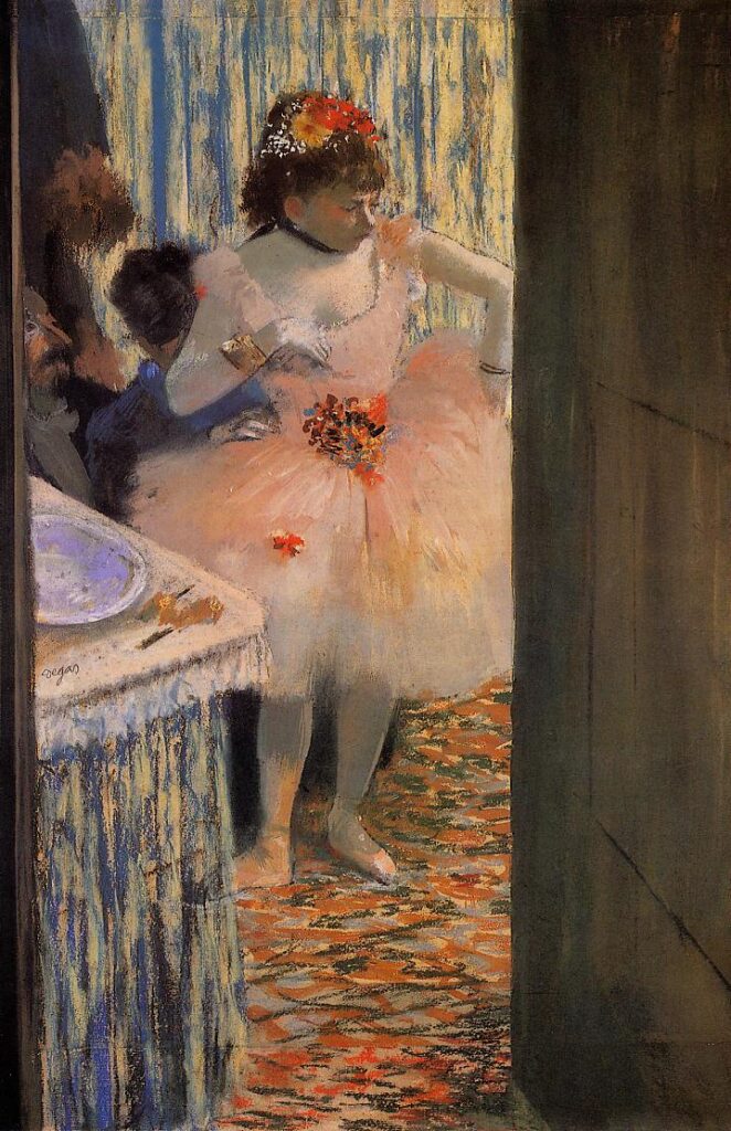 Dancer in Her Dressing Room (1880) - Edgar Degas Tablo