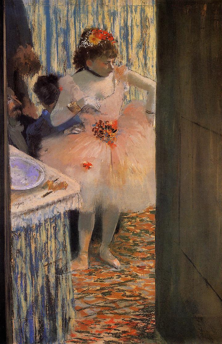 Dancer in Her Dressing Room (1880) - Edgar Degas Tablo