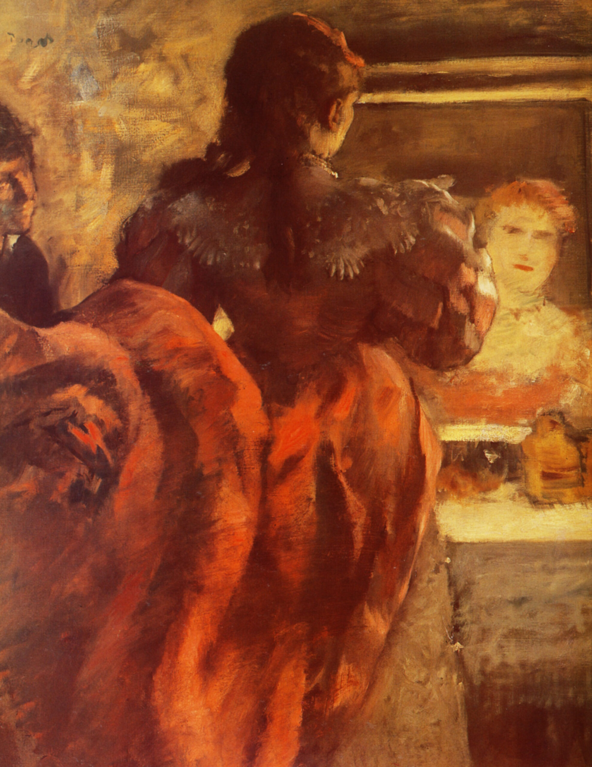 Dancer in her dressing room (1879) - Edgar Degas Tablo