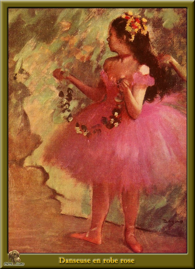 Dancer in pink dress (1880) - Edgar Degas Tablo
