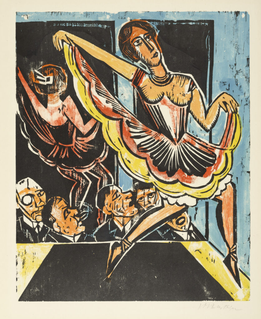 Dancer in the Mirror (1923) - Max Pechstein Tablo