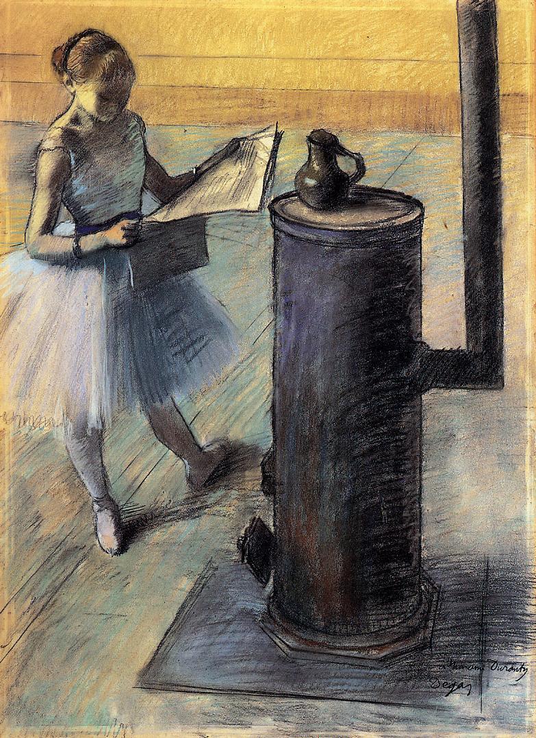 Dancer resting (1879) - Edgar Degas Tablo