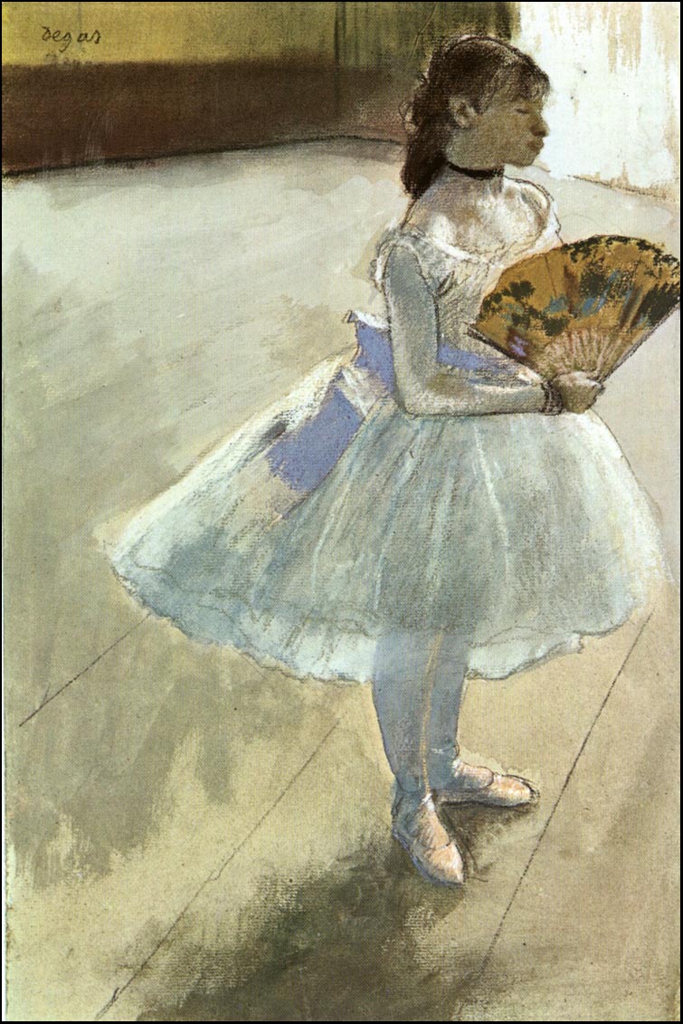 Dancer with a Fan (1879) - Edgar Degas Tablo