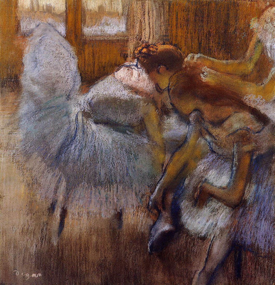 Dancers Relaxing (1885) - Edgar Degas Tablo
