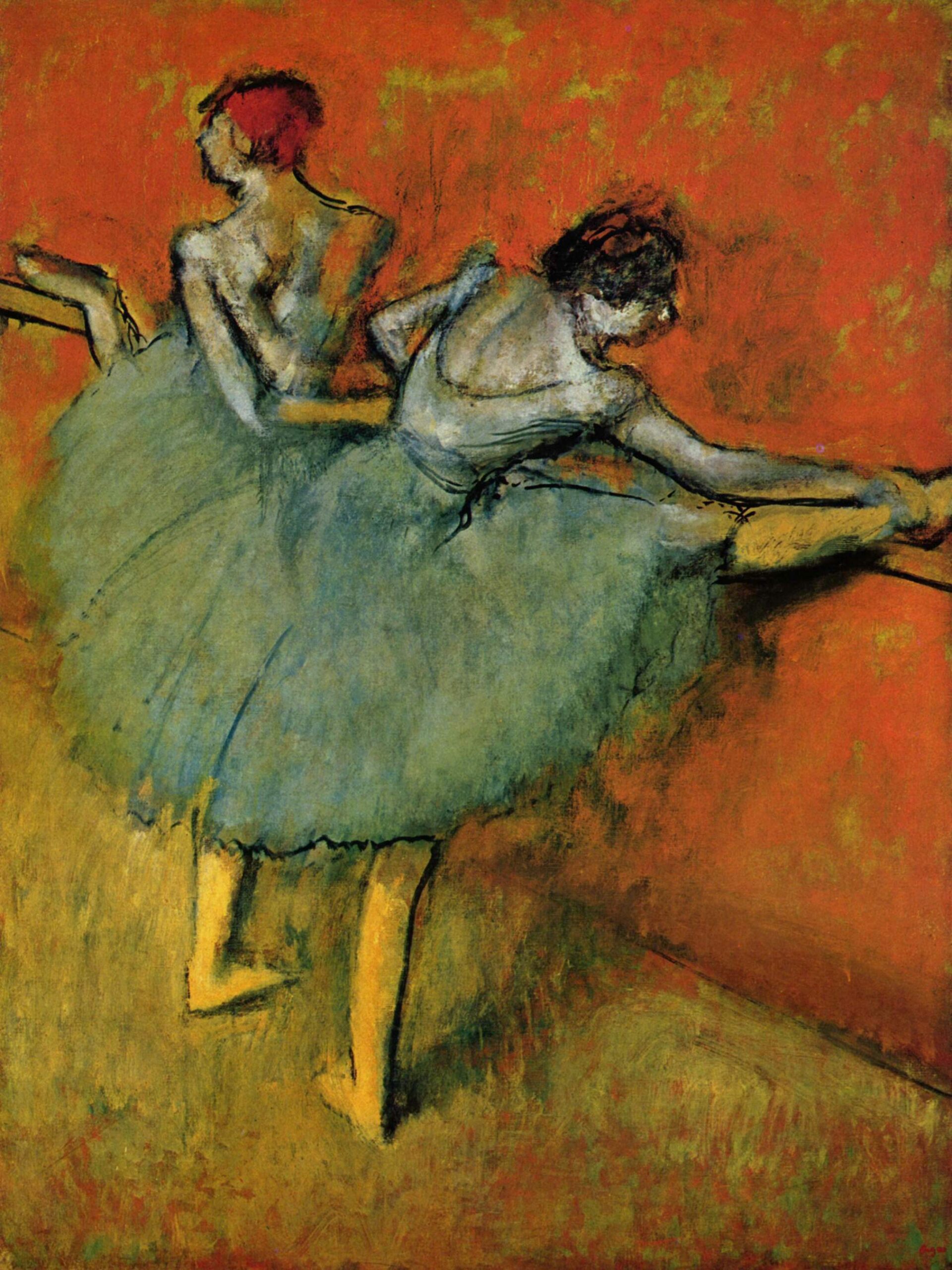 Dancers at the Barre (1900) - Edgar Degas Tablo
