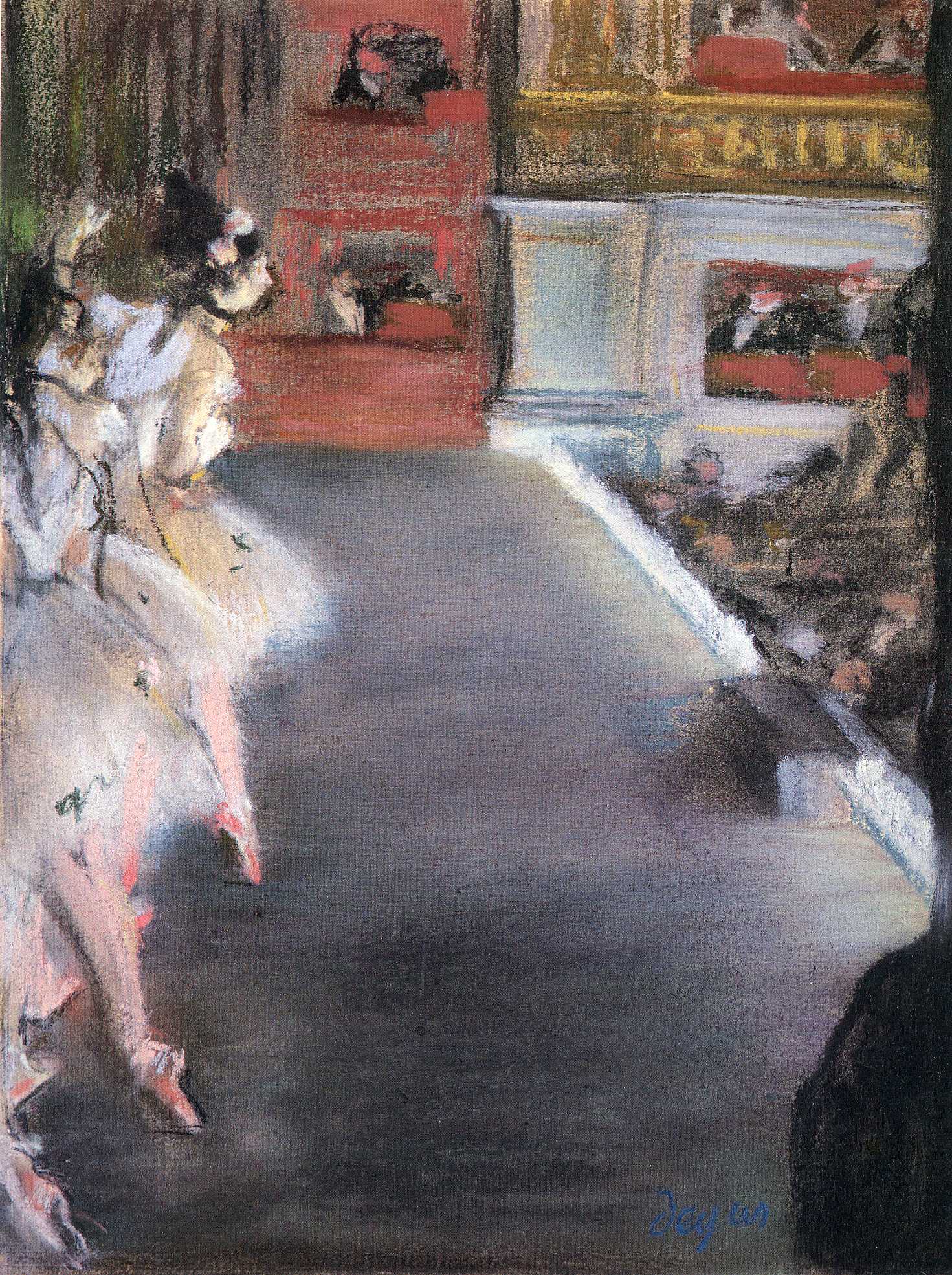 Dancers at the Old Opera House (1877) - Edgar Degas Tablo