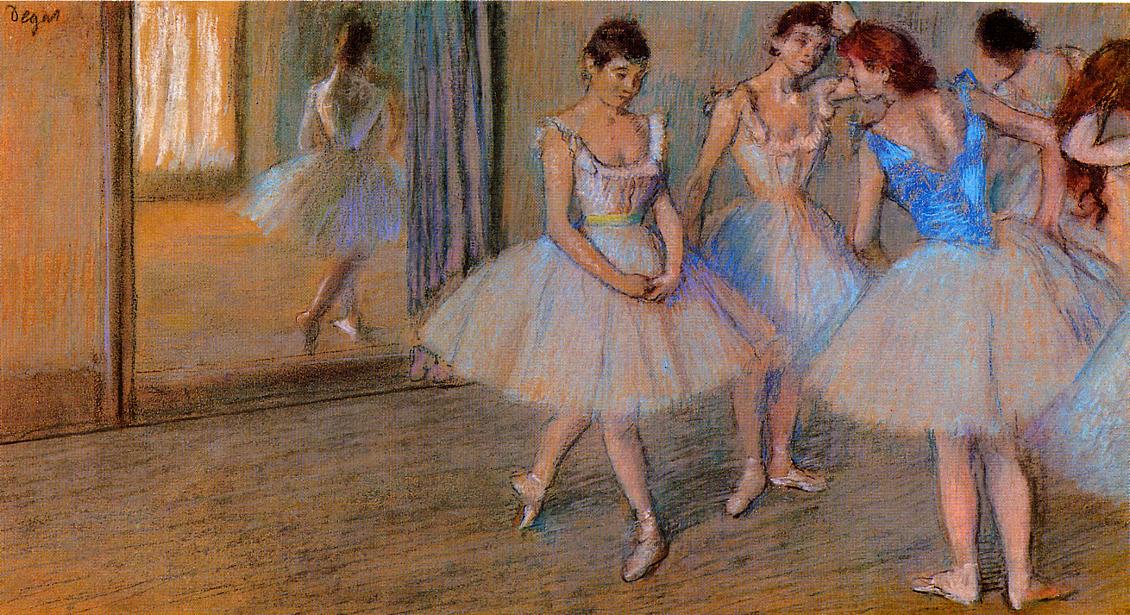 Dancers in a Studio (1884) - Edgar Degas Tablo