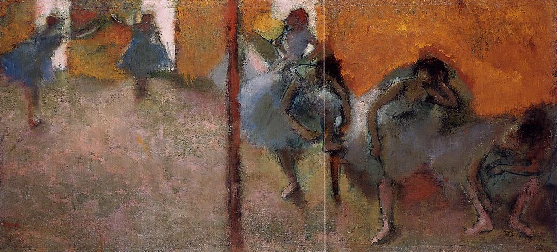 Dancers in a Studio (1900) - Edgar Degas Tablo
