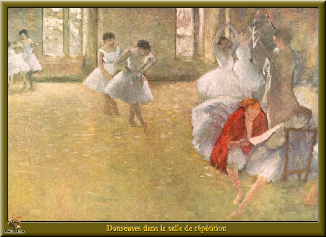 Dancers in the Rehearsal Hall (1889) - Edgar Degas Tablo