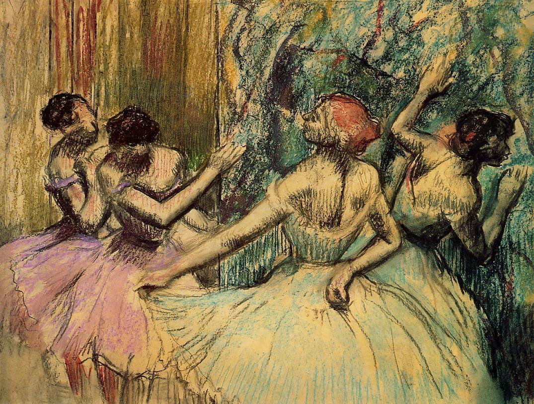 Dancers in the Wings (1897) - Edgar Degas Tablo