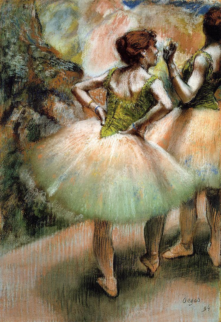Dancers, Pink and Green (1894) - Edgar Degas Tablo