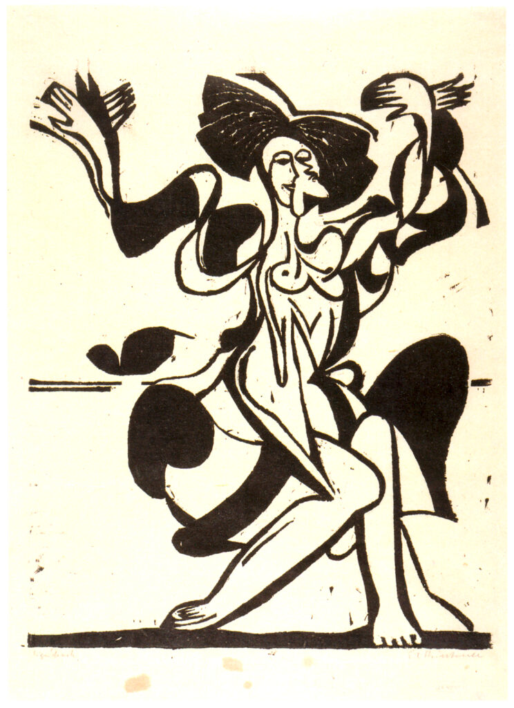 Dancing Mary Wigman (1933) - Ernst Ludwig Kirchner Tablo