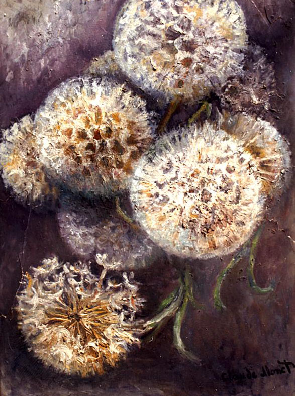Dandelions (1900) - Claude Monet Tablo