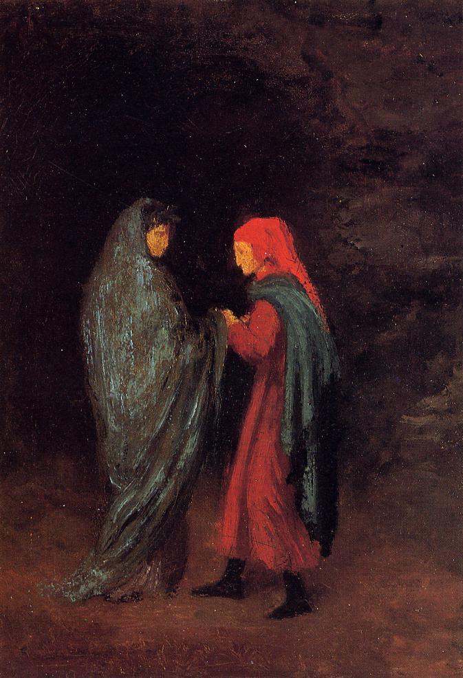 Dante and Virgil at the Entrance to Hell (1857) - Edgar Degas Tablo