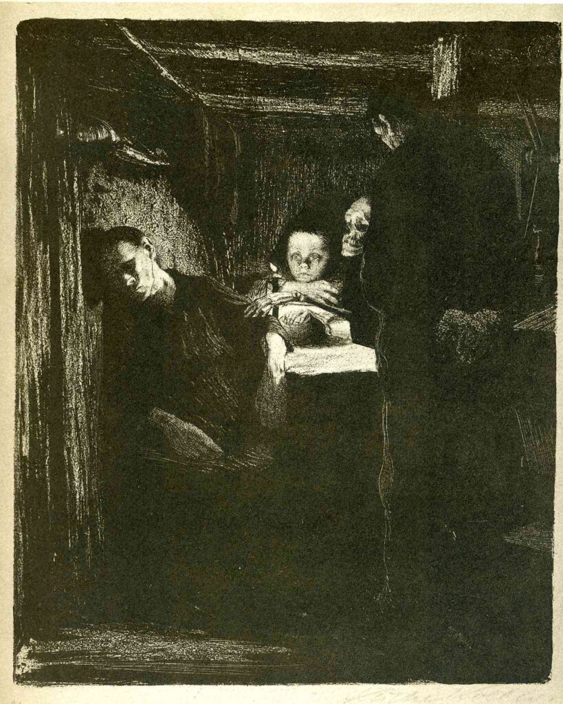 Death (1893) - Käthe Kollwitz Tablo