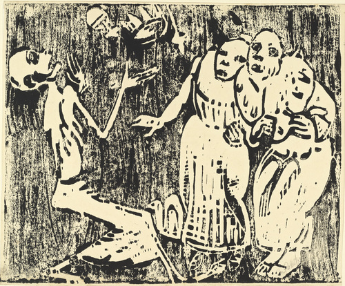 Death as a Juggler (Revolution) (1919) - Christian Rohlfs Tablo